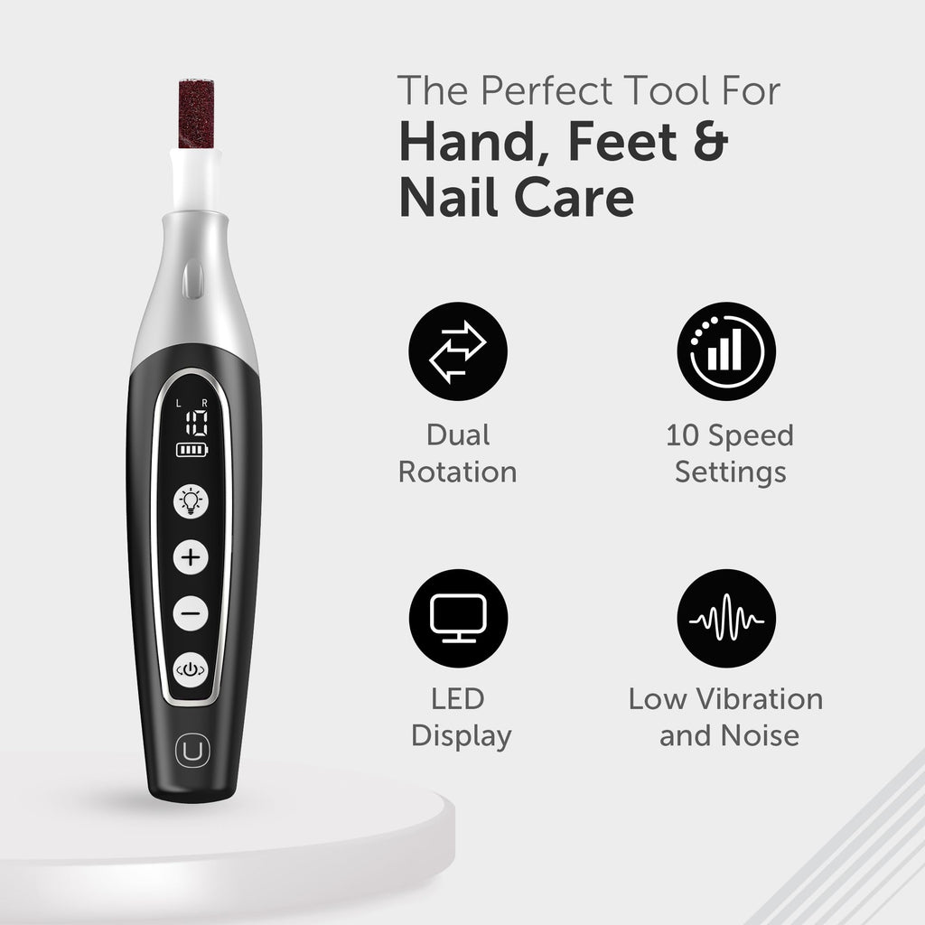 UTILYZE PediLux Pro Cordless Electric Manicure & Pedicure Kit