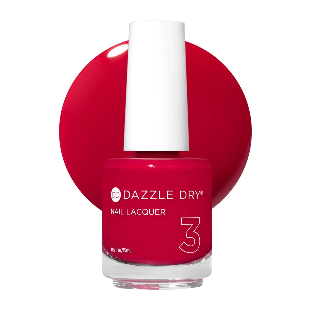 Dazzle Dry Nail Lacquer Step 3 – The Duchess, Bright Strawberry Pink, 0.5 fl oz