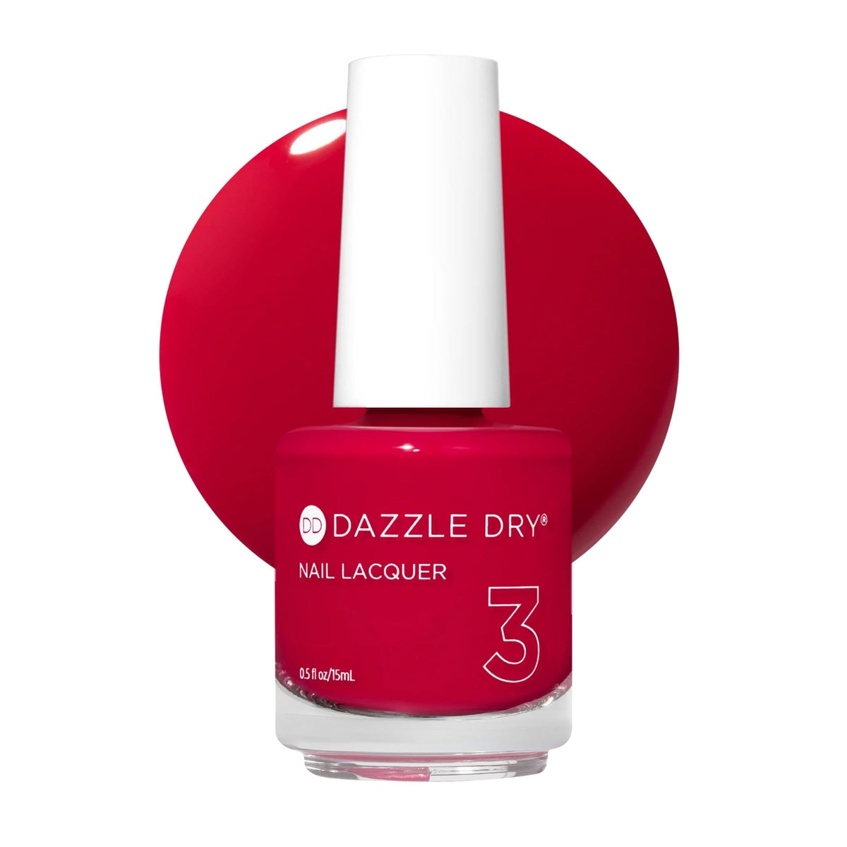Dazzle Dry Nail Lacquer Step 3 – The Duchess, Bright Strawberry Pink, 0.5 fl oz