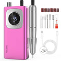 FTOYIN Rechargeable Electric Nail Drill with LCD Display and Bits