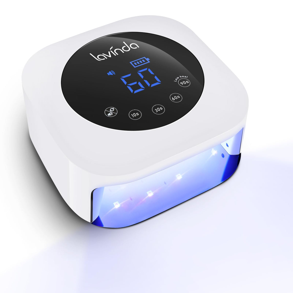 Lavinda 54W Cordless UV LED Nail Lamp with LCD Timer