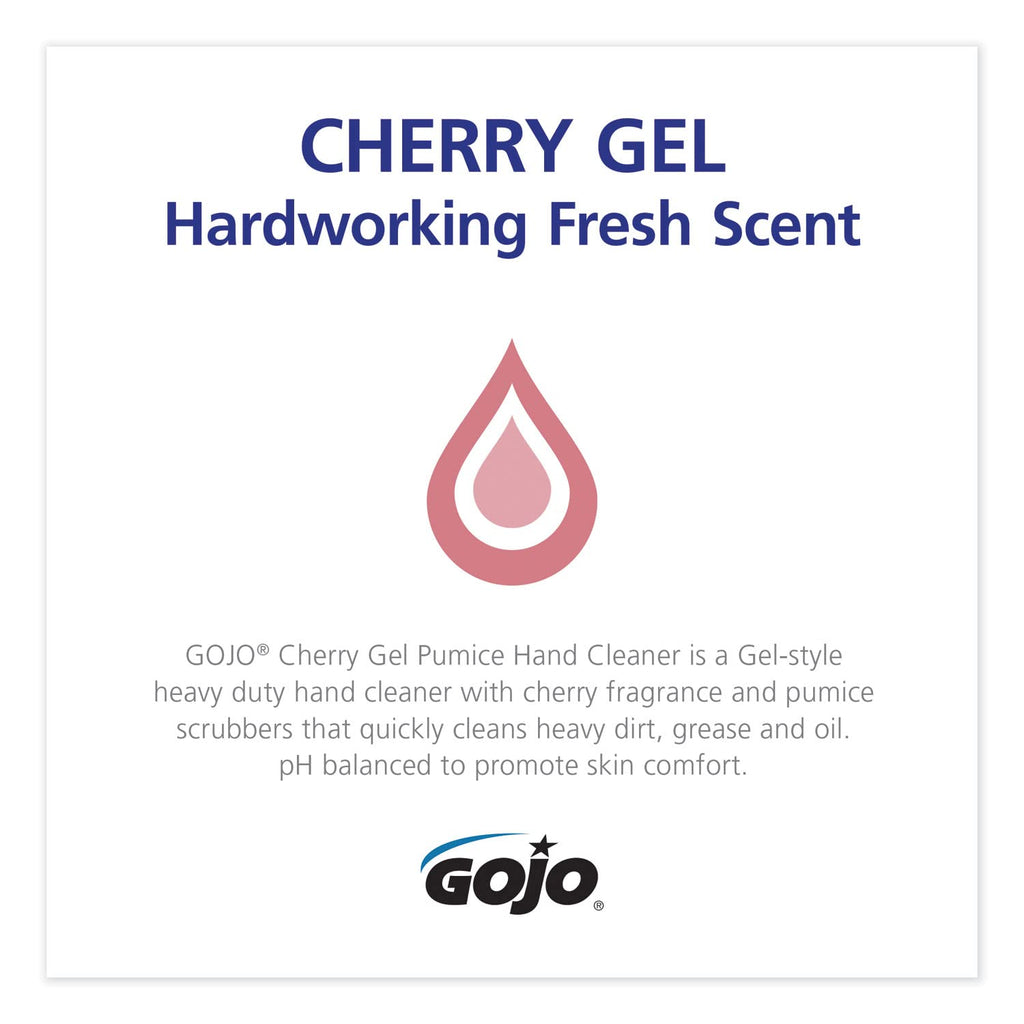 Gojo 235802EA Cherry Gel Pumice Heavy-Duty Hand Cleaner, 1 gal