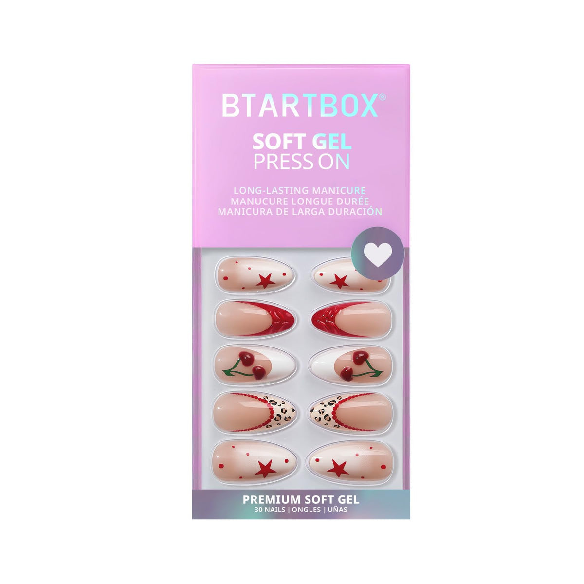 BTArtbox Press-On Nails Soft Gel Salon-Quality Complete Kit