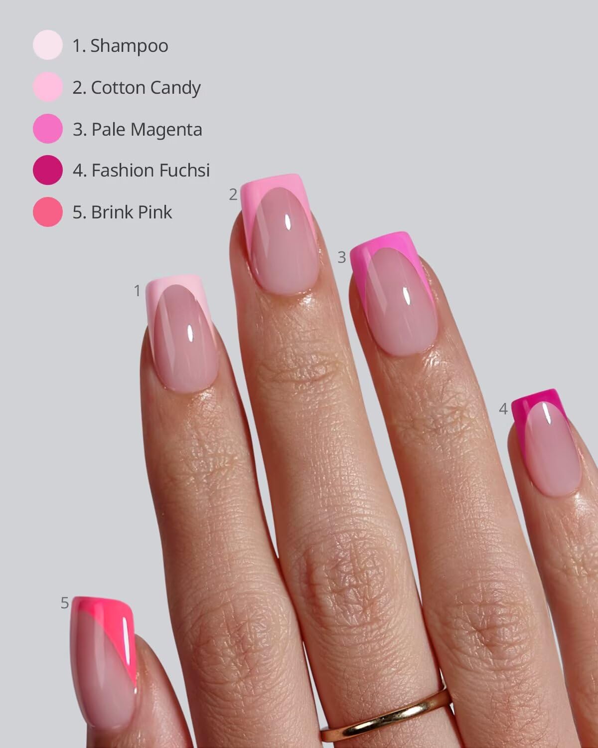 BTArtboxnails XCOATTIPS French Tip Press-On Nail Tips