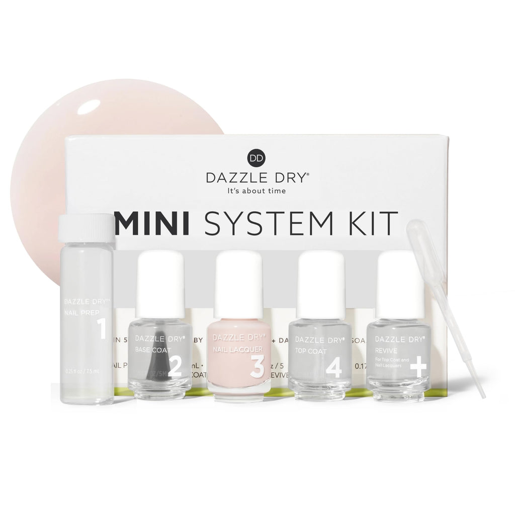 Dazzle Dry Mini Kit Rose Quartz 4-Step Nail System