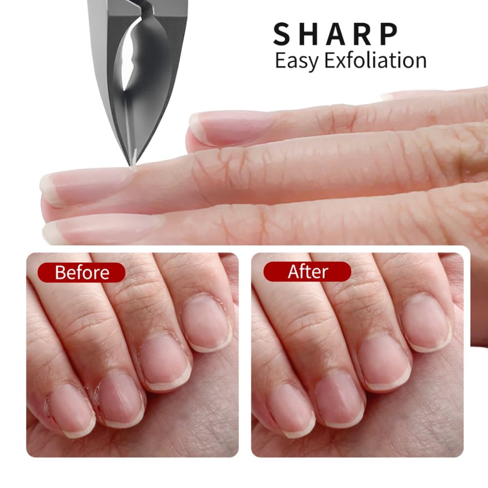 IVON Salon-Quality Stainless Steel Cuticle Trimmer, Precision Nail Care Tool