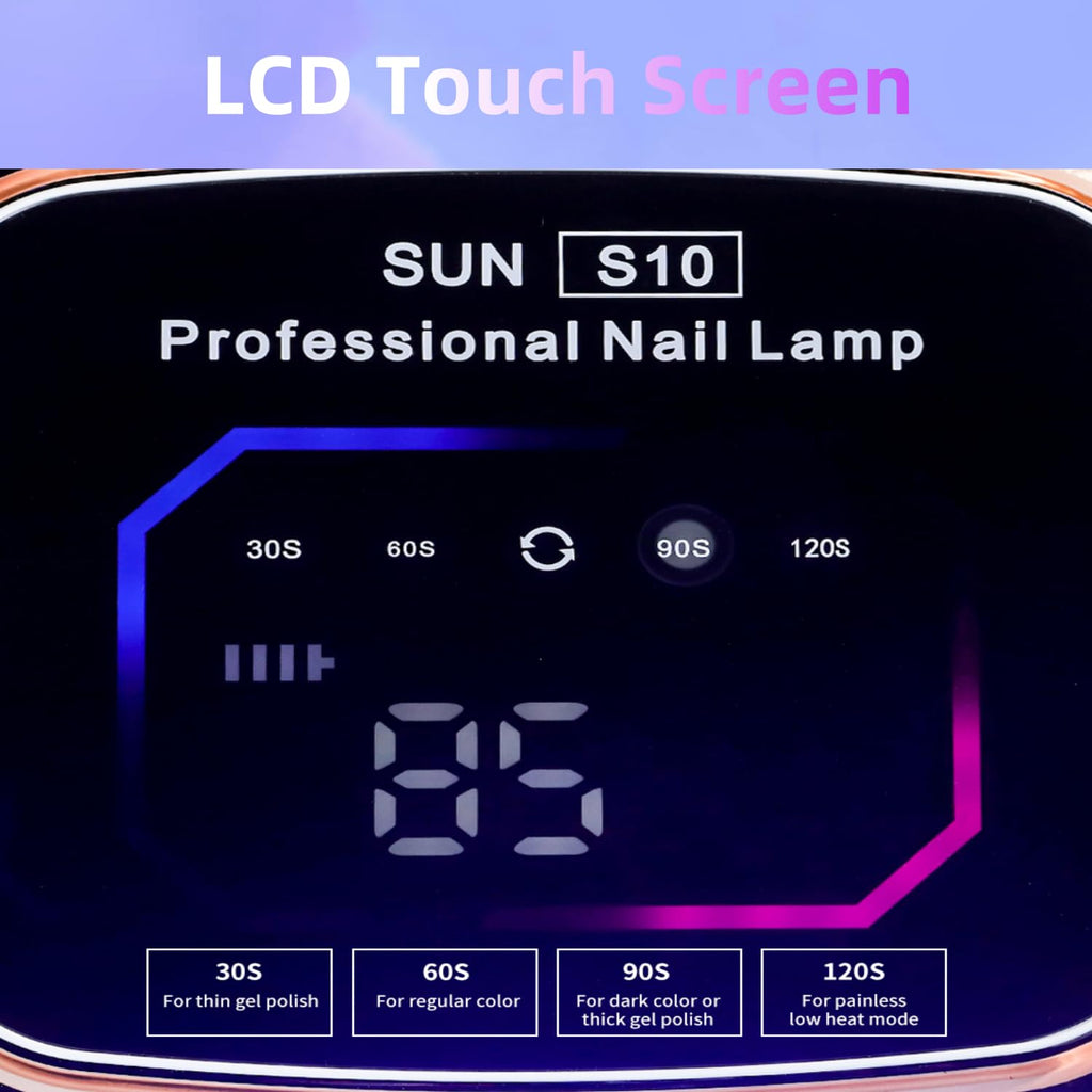 LIMEGIRL Black Cordless Rechargeable UV LED Nail Lamp