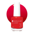 Dazzle Dry Nail Lacquer Step 3 Holly Berry True Red Cream Finish