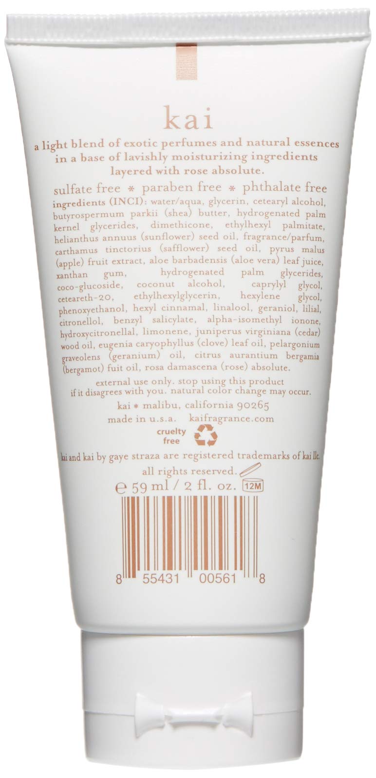 kai Rose Hand Cream, 2 Fl Oz