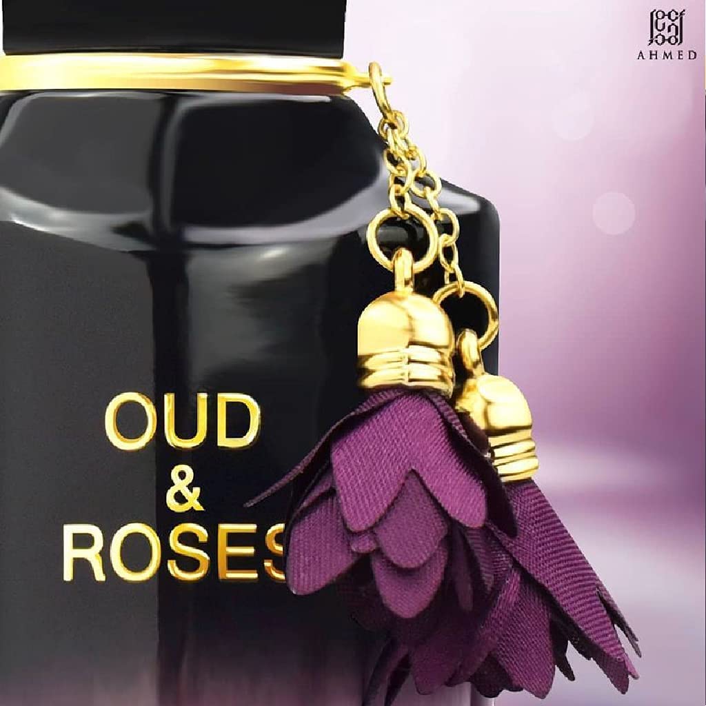 AHMED Oud & Roses 60mL Unisex Oriental Perfume with Oudh and Rose Accords