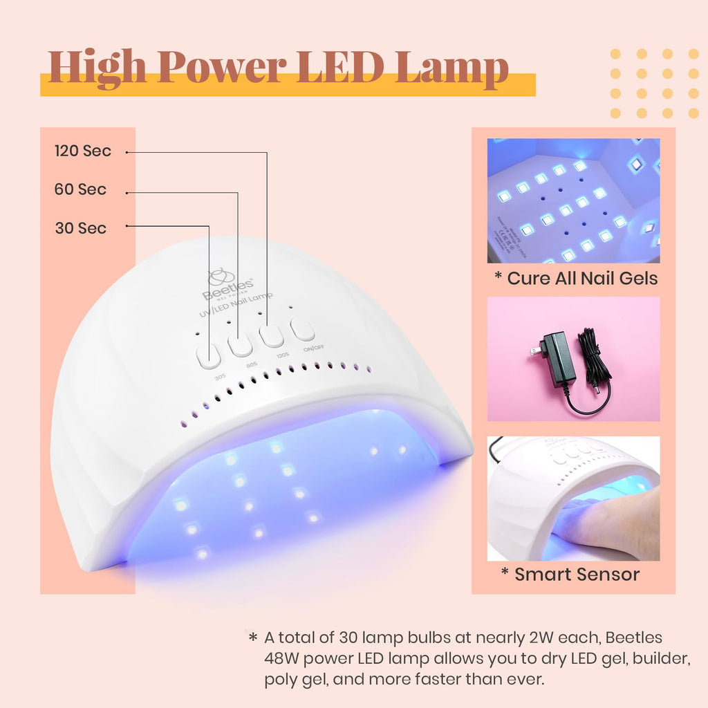 Beetles Gel Nail Polish Kit with UV LED Nail Lamp