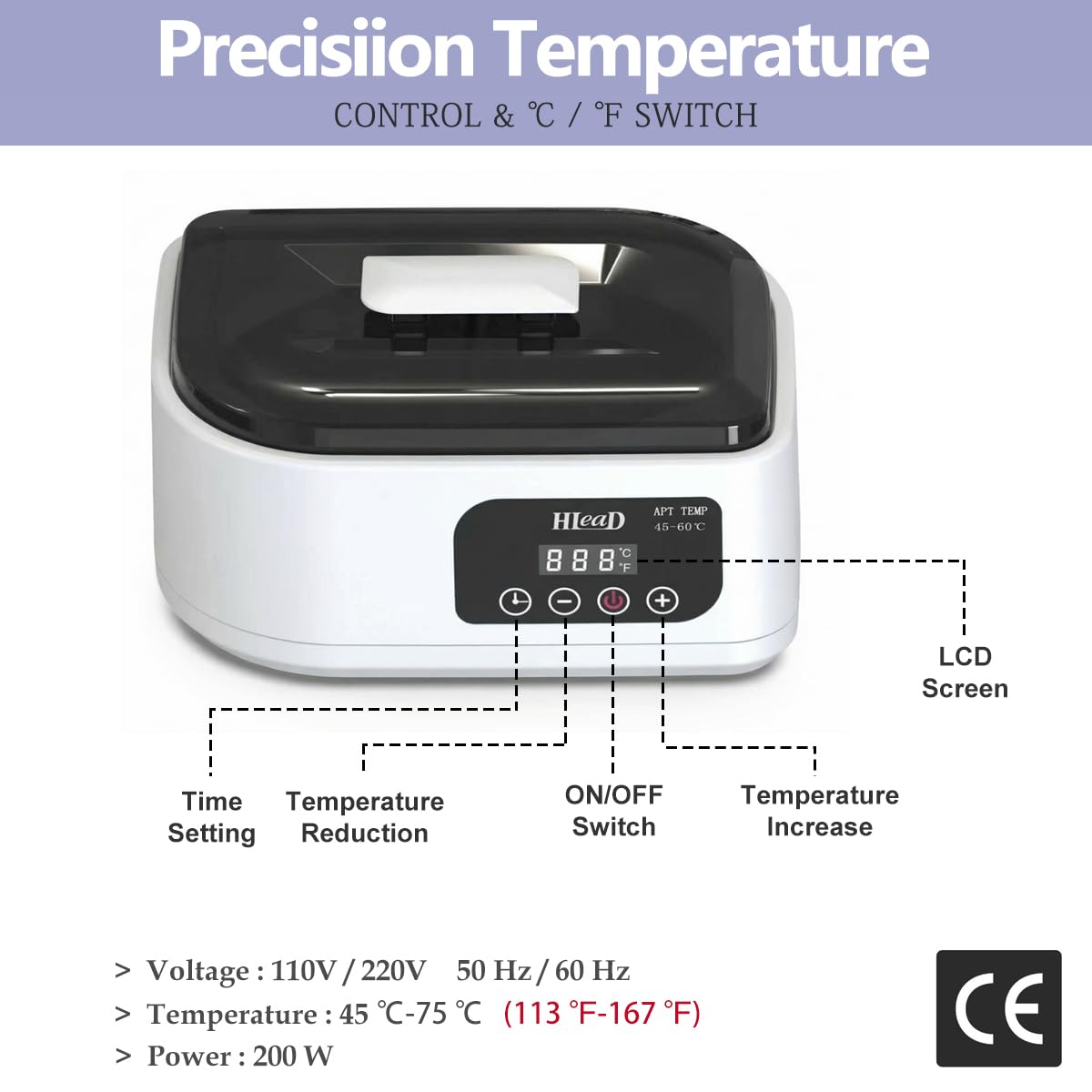 Paraffin Wax Machine with Touchscreen Temperature Control