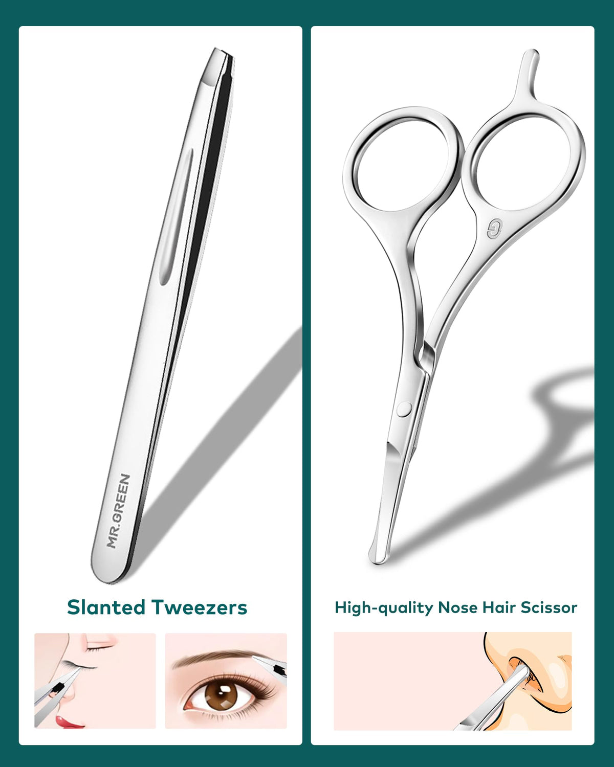 MR.GREEN Manicure Nail Care Kit with Stainless Steel Tools