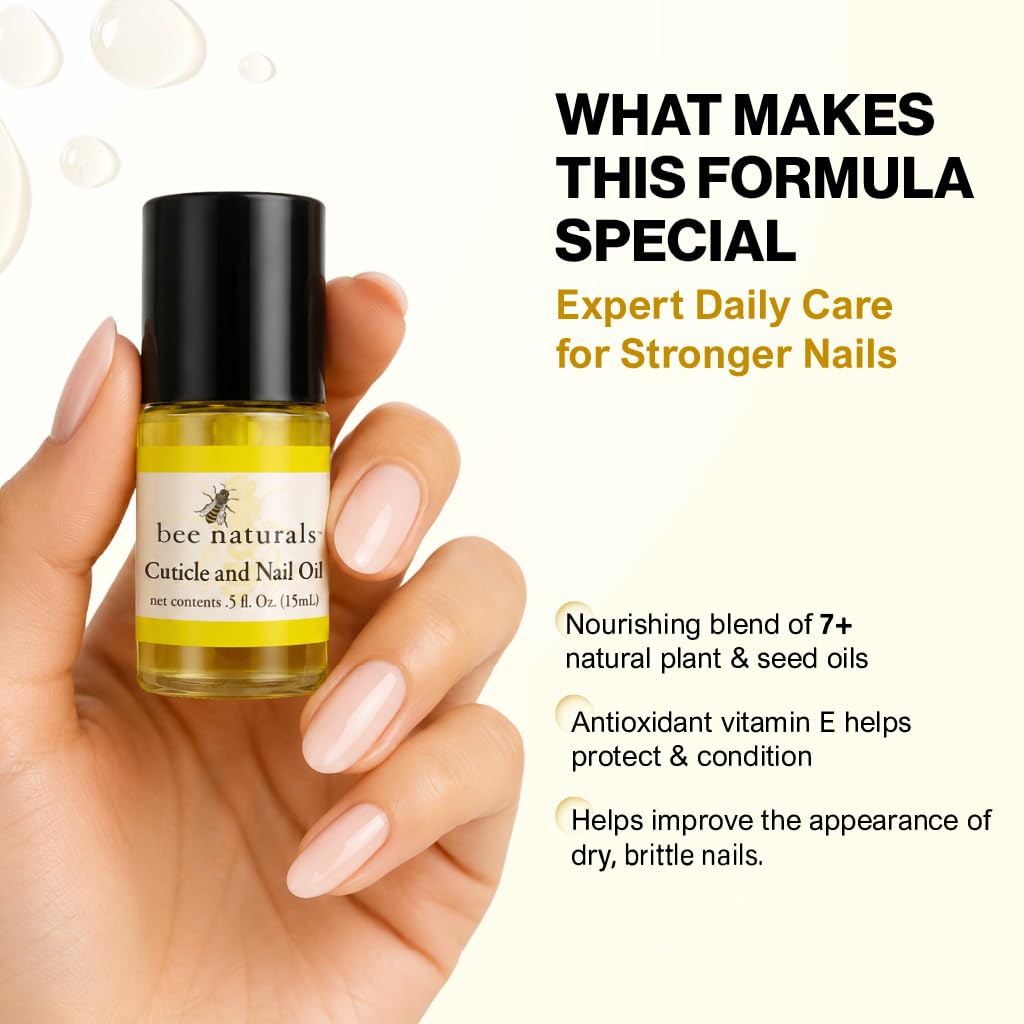 Bee Naturals Nail & Cuticle Oil with Avocado and Castor Oils