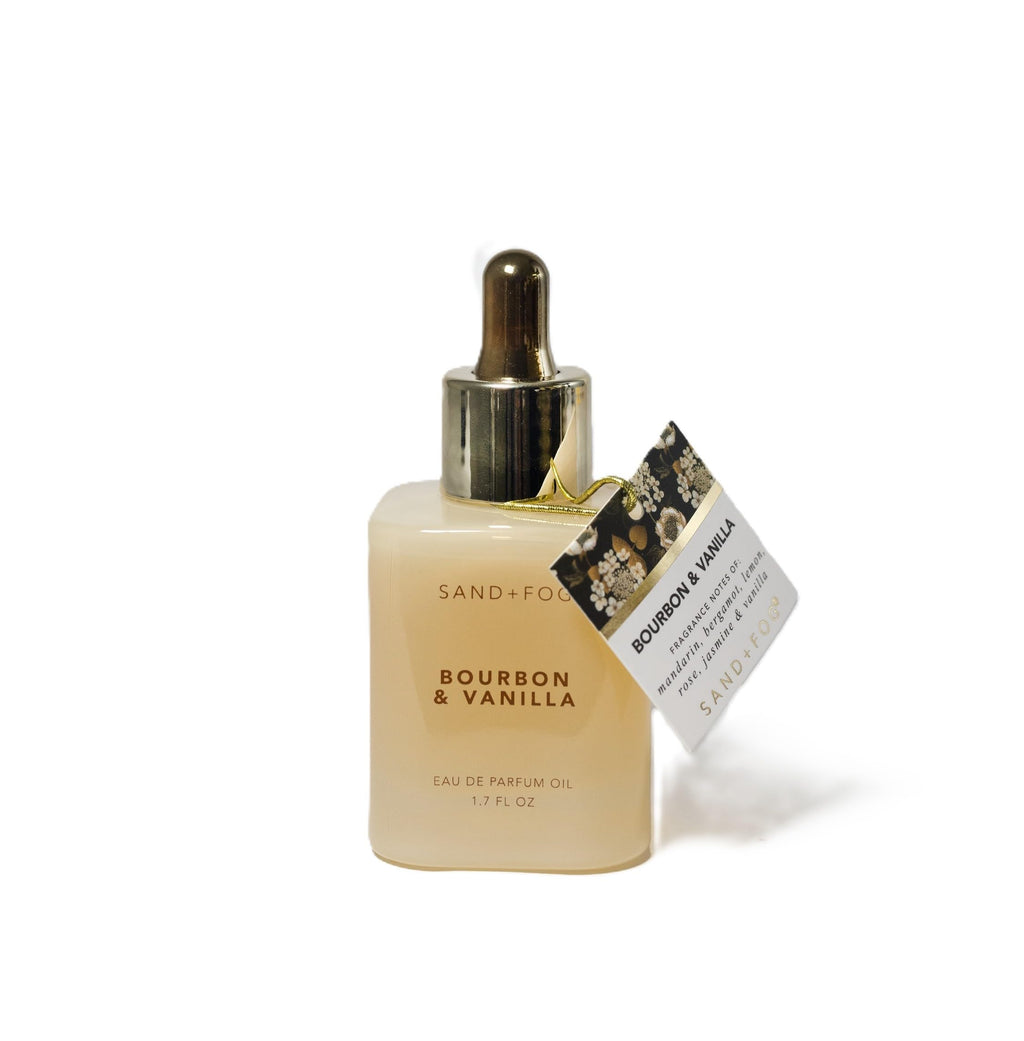 Sand + Fog Bourbon & Vanilla Eau de Parfum Oil with Dropper, 1.7 fl oz