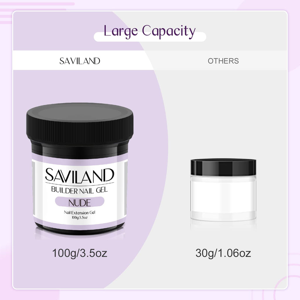 SAVILAND Builder Nail Gel for Nail Extensions and Strengthening, 100 g