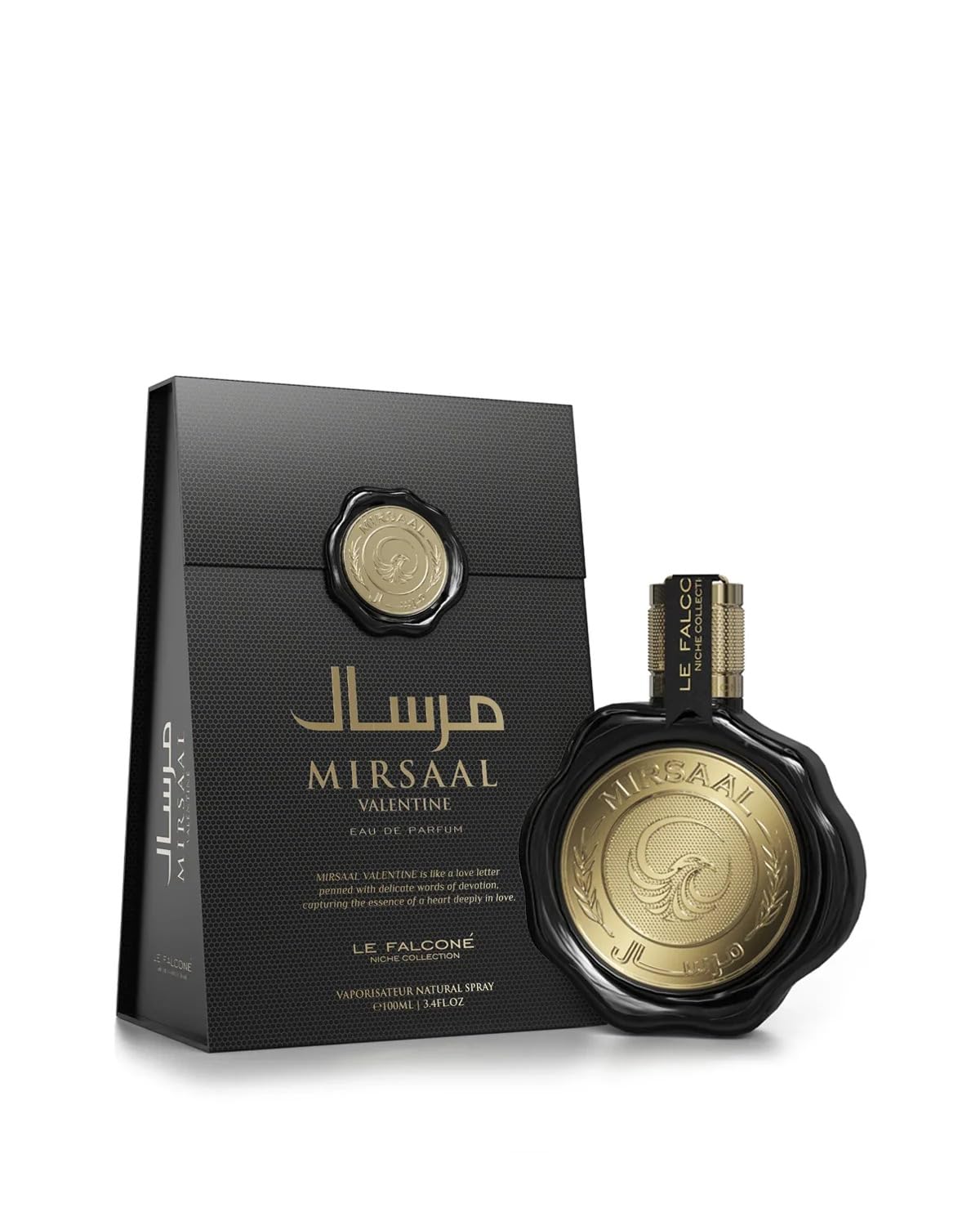 Mirsaal Valentine Eau de Parfum Unisex Fragrance with Mint, Lavender & Musk, 3.4 oz