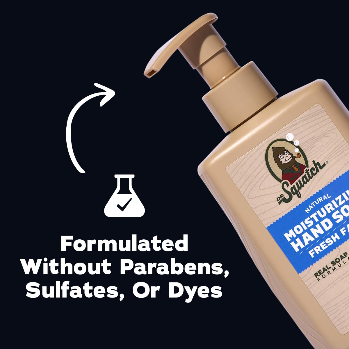 Dr. Squatch Natural Moisturizing Hand Soap, Fresh Falls, 8 fl oz, 3-Pack