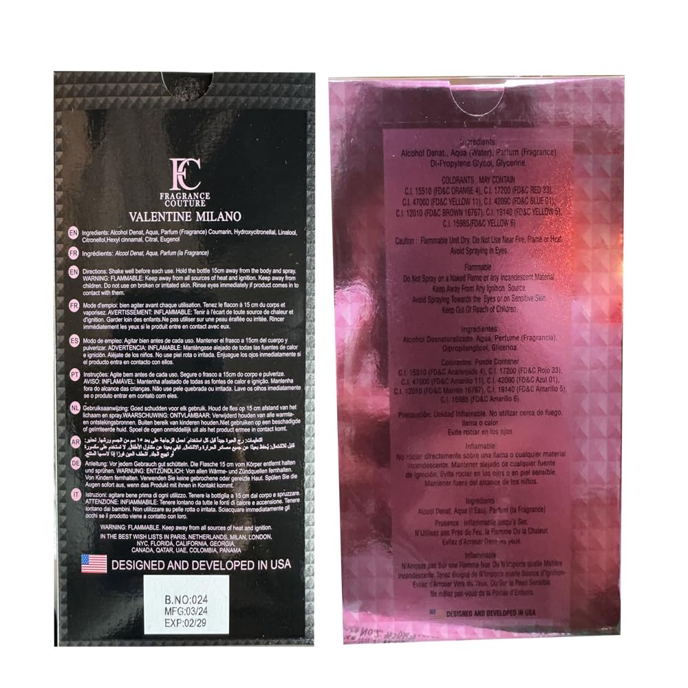 A CENTER Couple Perfume Set, 2 x 100 ml, Long-Lasting Fragrance