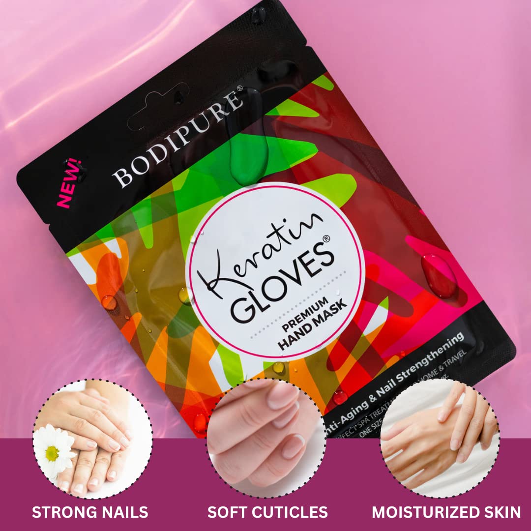 Bodipure Keratin Hand Mask - Deep Moisture and Nail Care