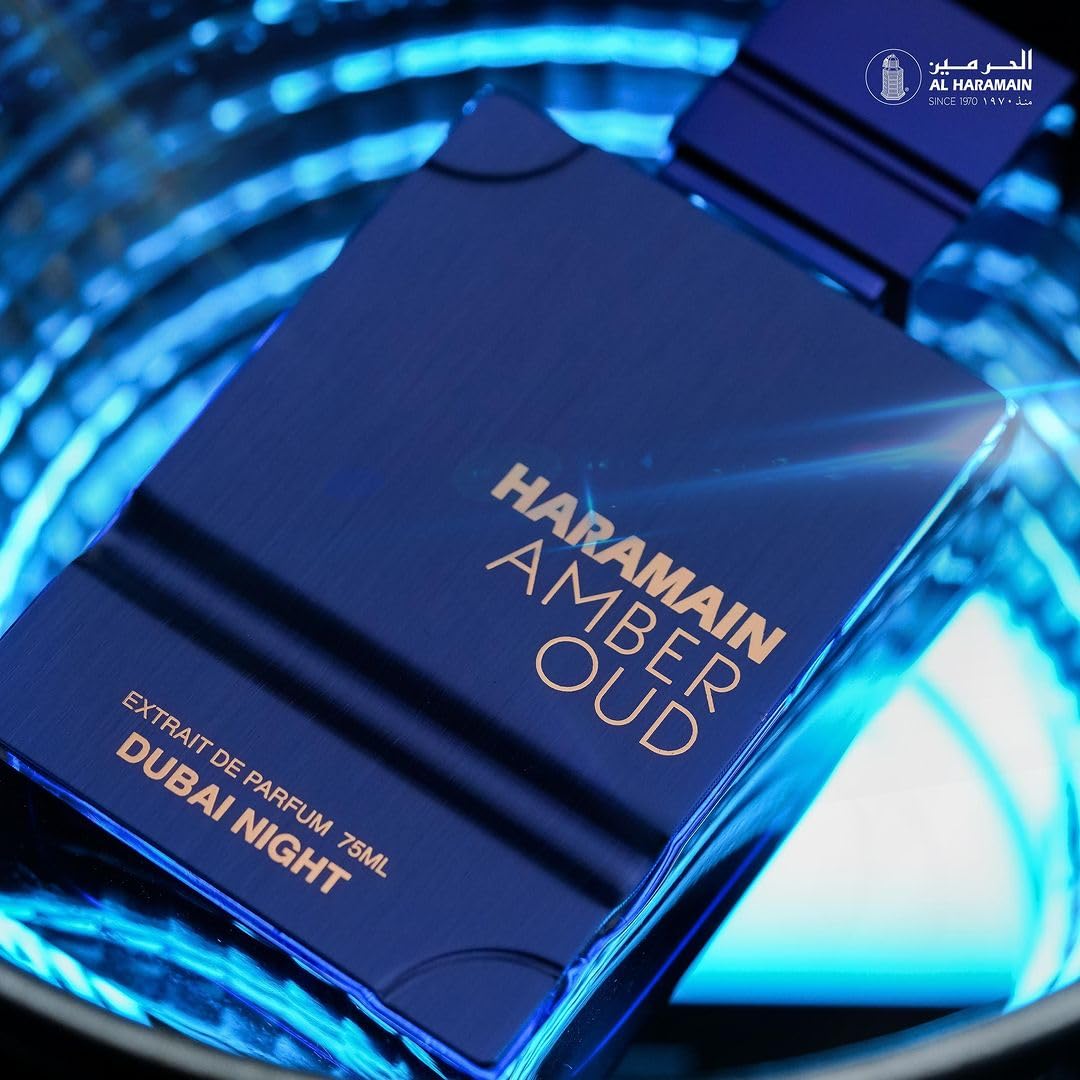 Al Haramain Amber Oud Dubai Night Oud Cologne for Men, 3.33 oz