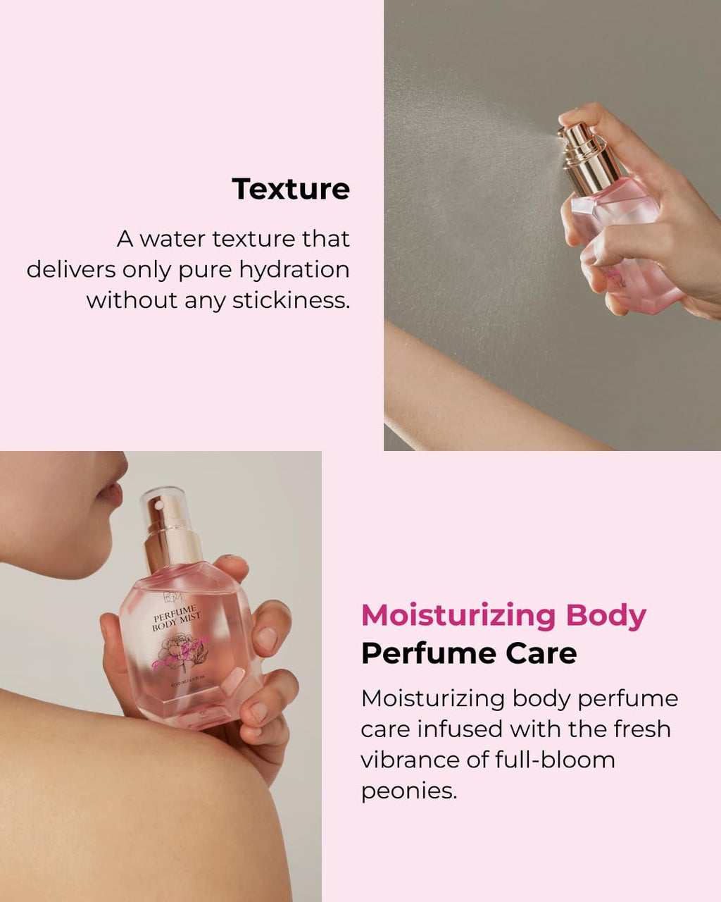 BOM Hydrating Body Mist with Hyaluronic Acid, Niacinamide & Vitamin C