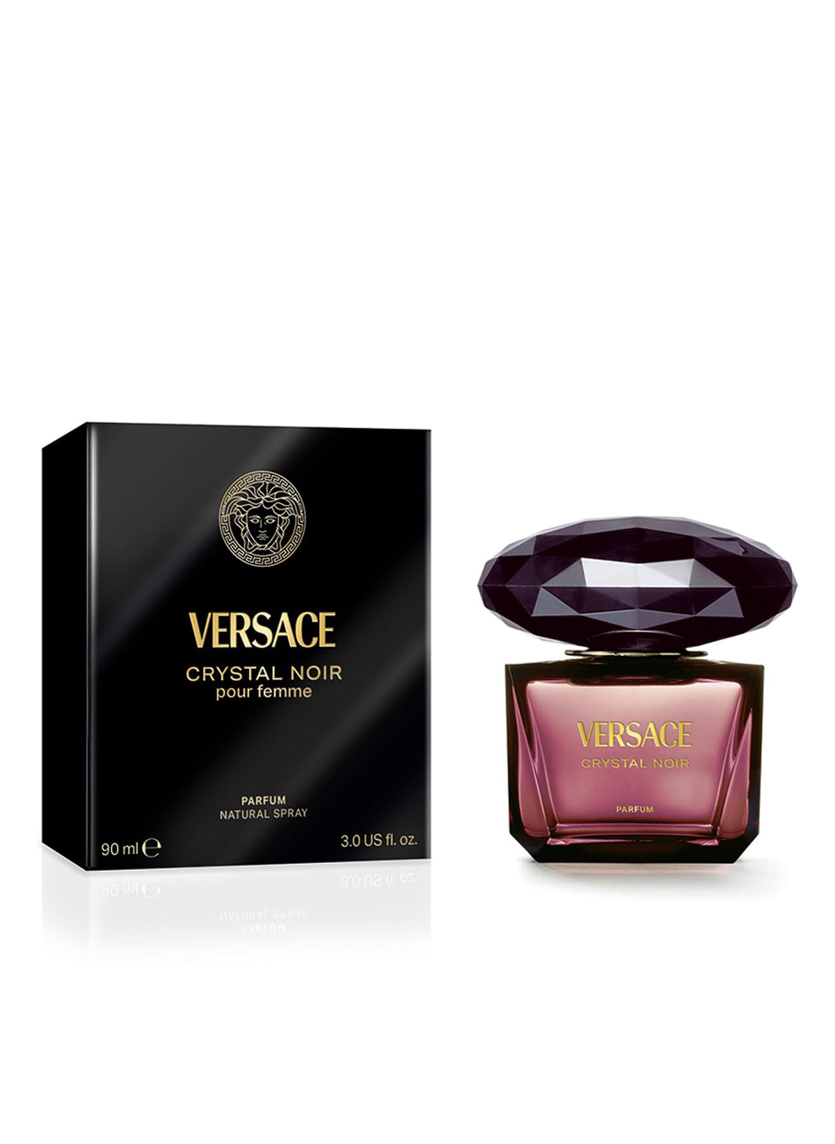 Versace Crystal Noir Parfum Spray for Women, 3 Fl Oz