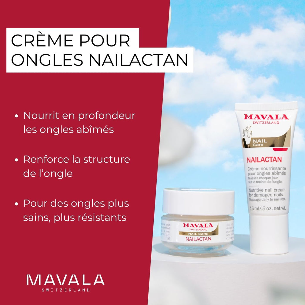 Mavala Nailactan Nutritive Nail Cream, Nourishing Cuticle Care, 0.5 oz