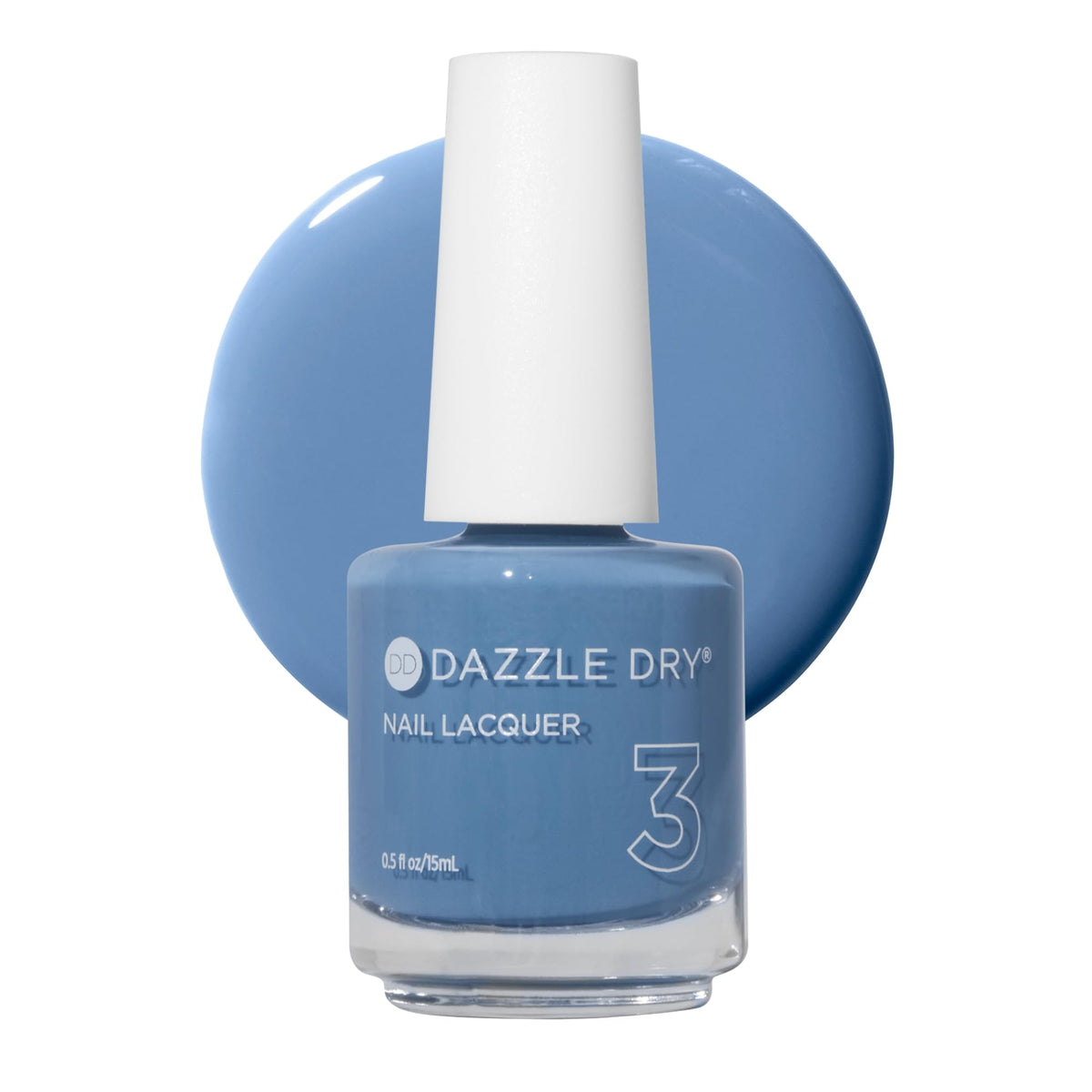 Dazzle Dry Nail Lacquer Step 3 – Varsity Blues, 0.5 fl oz
