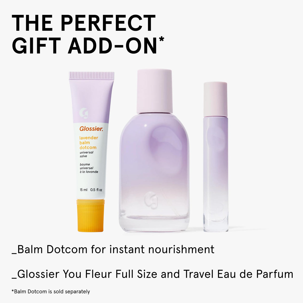 Glossier You Fleur Eau de Parfum Duo Gift Set, Fresh Floral Skin Scent