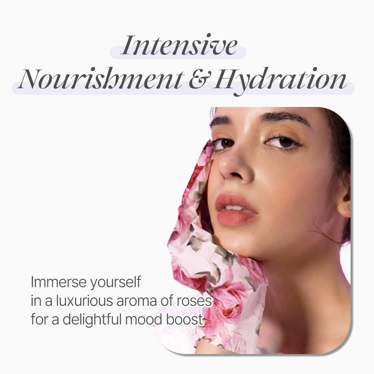 Koelf Rose Petal Satin Hand Mask, 10 Pairs, Moisturizing Hand & Nail Treatment