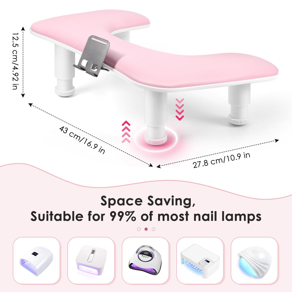 LIONVISON Adjustable Nail Tech Arm Rest Stand