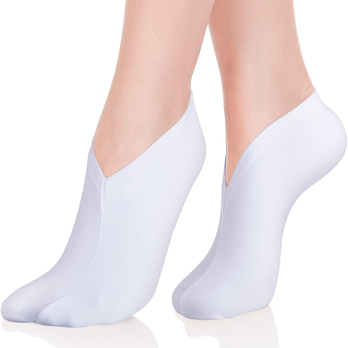 Geyoga Moisturizing Cotton Socks for Dry Feet, Reusable Spa Socks
