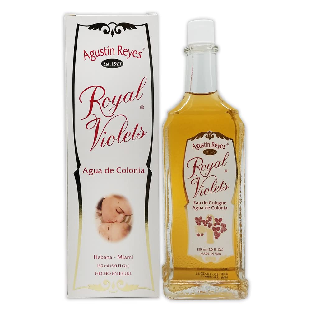 Royal Violets by Agustin Reyes Agua de Colonia Cologne, Pack of 3, 5 oz
