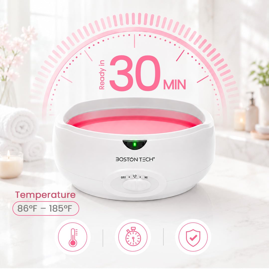Boston Tech 3L Paraffin Wax Warmer Bath Kit for Hands, Feet & Elbows