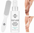 Dermasuri Callus Remover Foot Scrub & Reusable Deluxe Foot File Kit