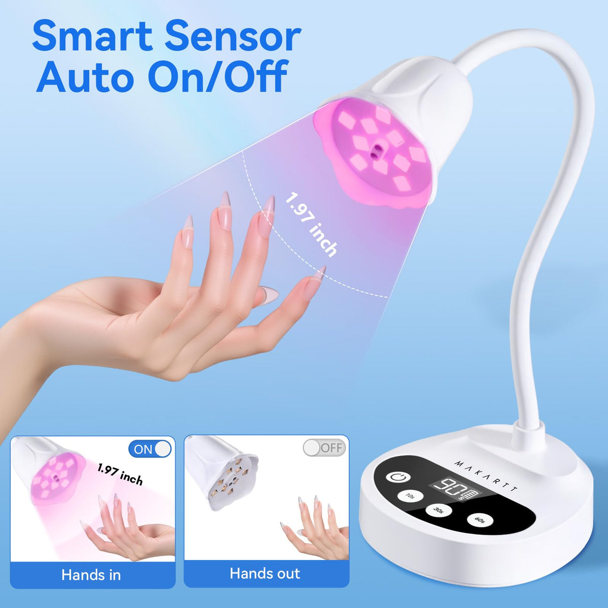 Makartt UV LED Nail Lamp for Gel Curing