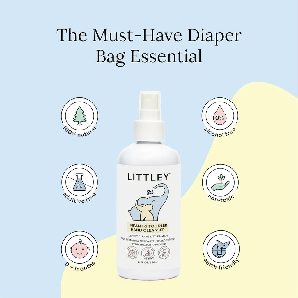 Littley Infant & Toddler Hand Cleanser HOCl Spray, 8 oz