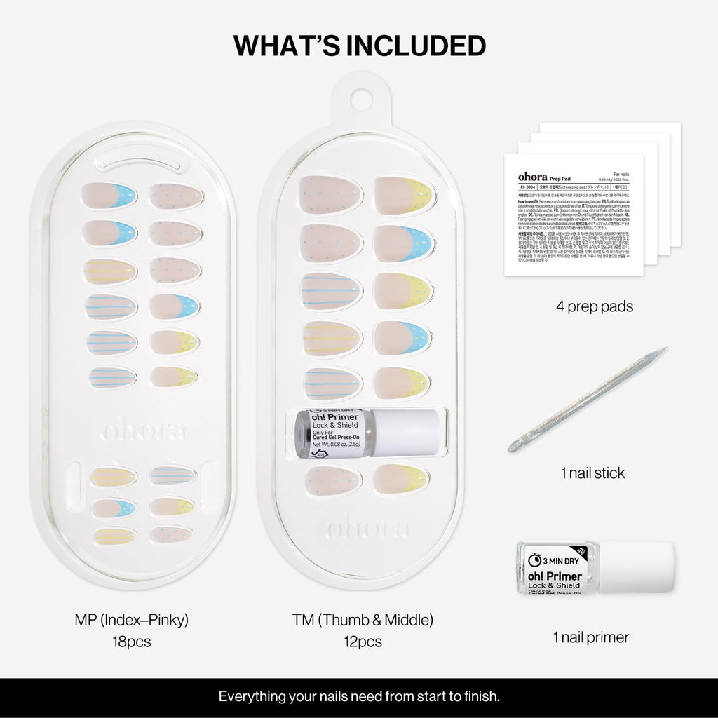 ohora Real Gel Press-On Nails – No UV Lamp, No Glue