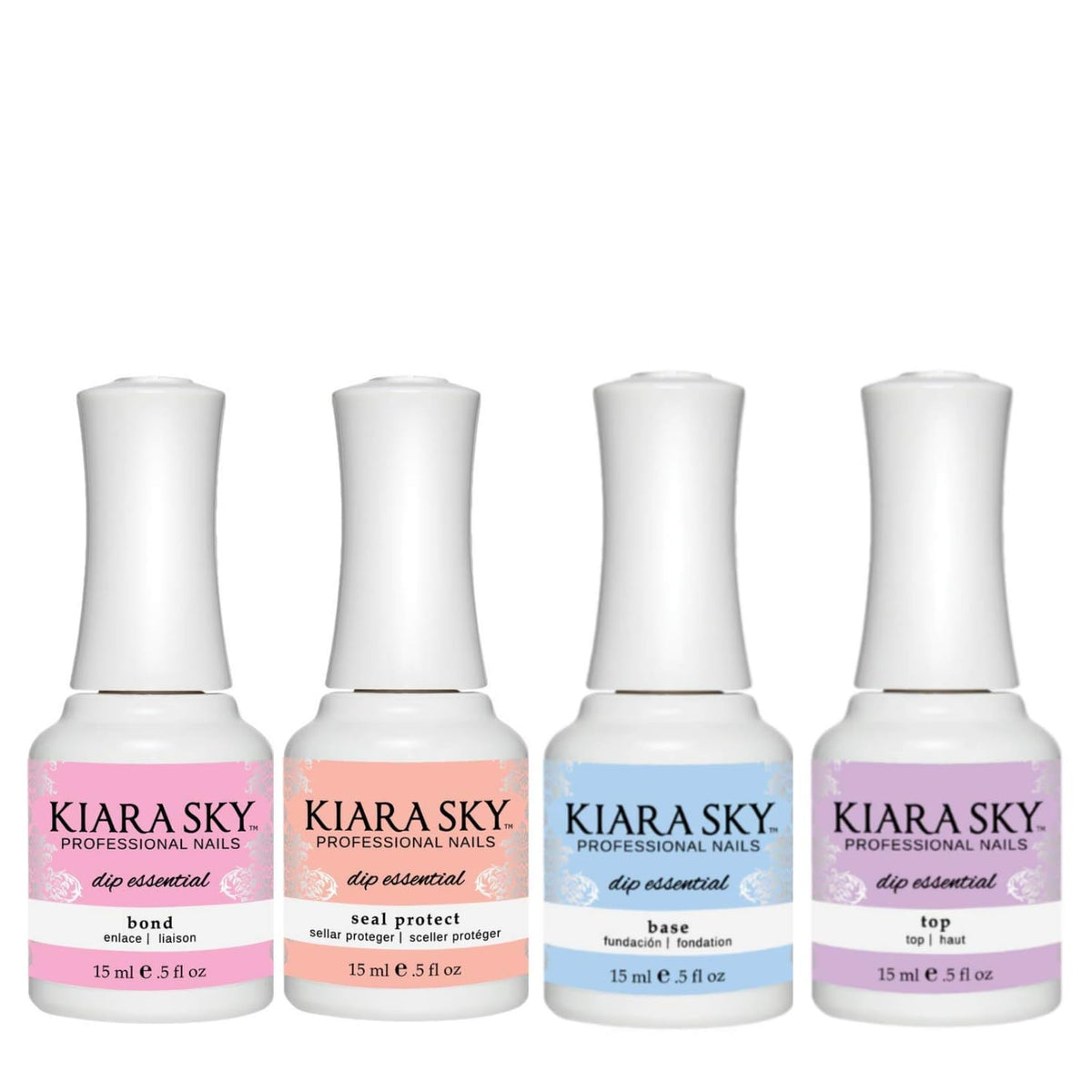 Kiara Sky Liquid Dip Essential Steps 1-4 Nail System