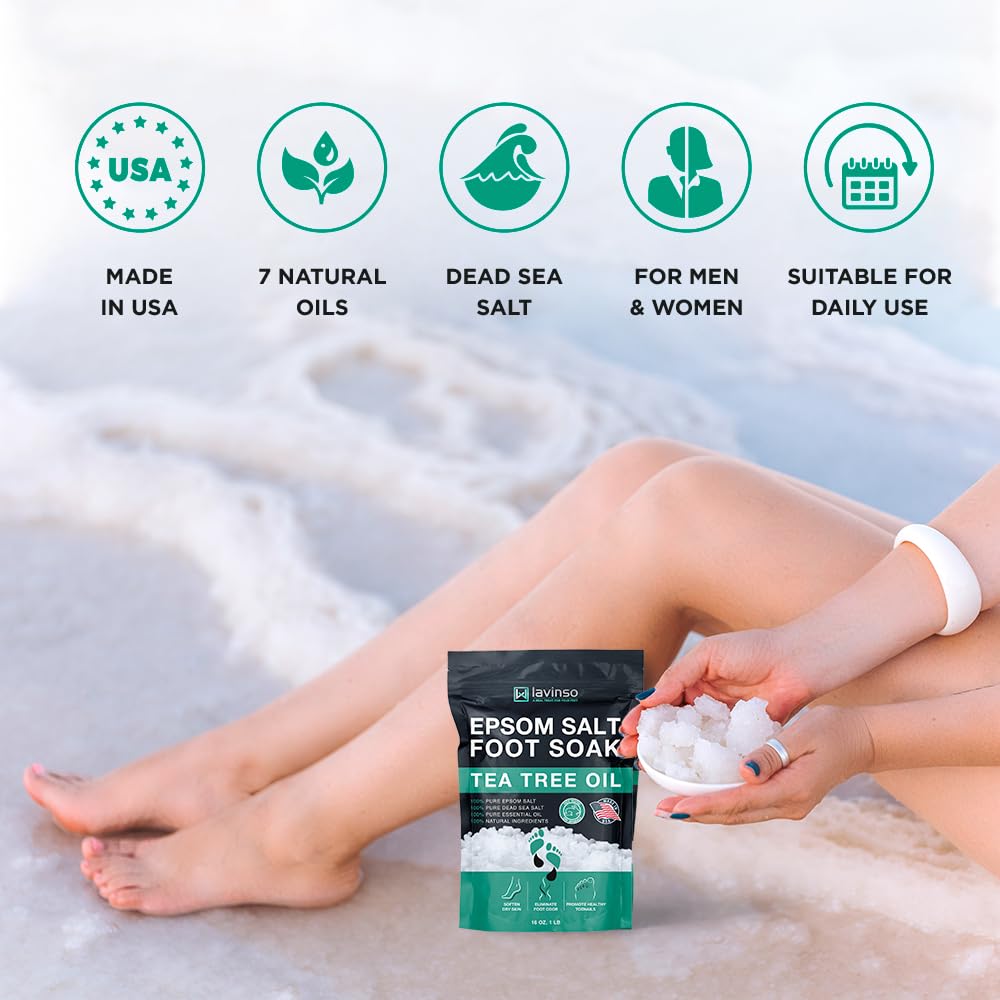 Tea Tree Oil Foot Soak with Epsom Salt