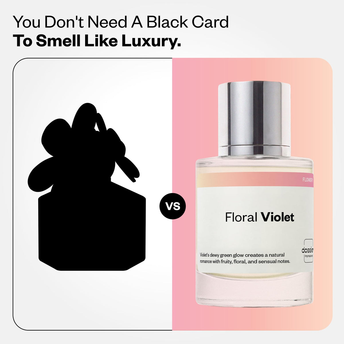 Dossier Floral Violet Eau de Parfum for Women, Inspired by Daisy, 1.7 fl oz