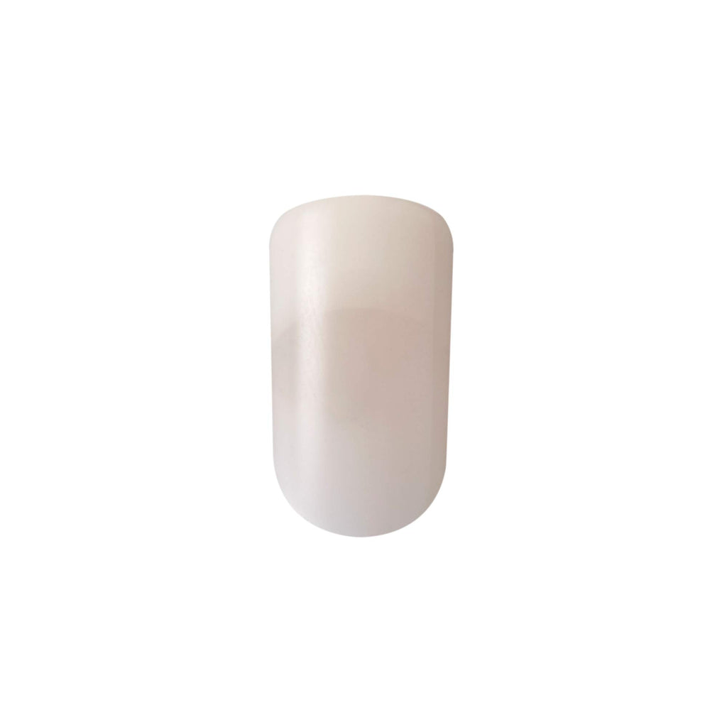 KISS Salon Acrylic Nude French Artificial Nails, Medium Length Flat