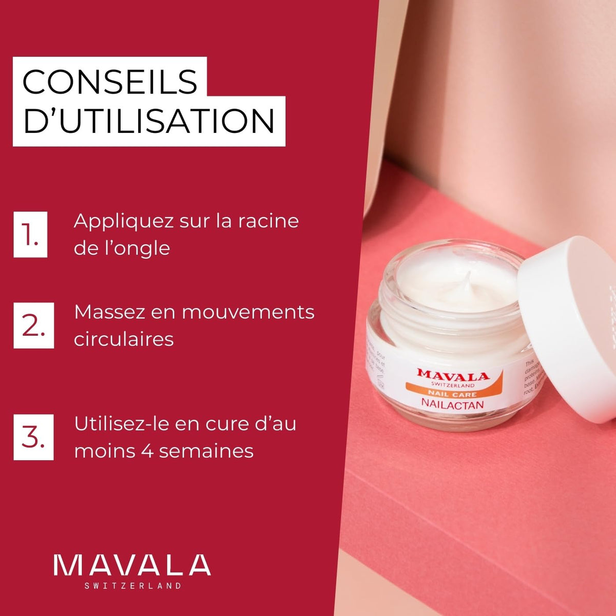 Mavala Nailactan Nutritive Nail Cream, Nourishing Cuticle Care, 0.5 oz