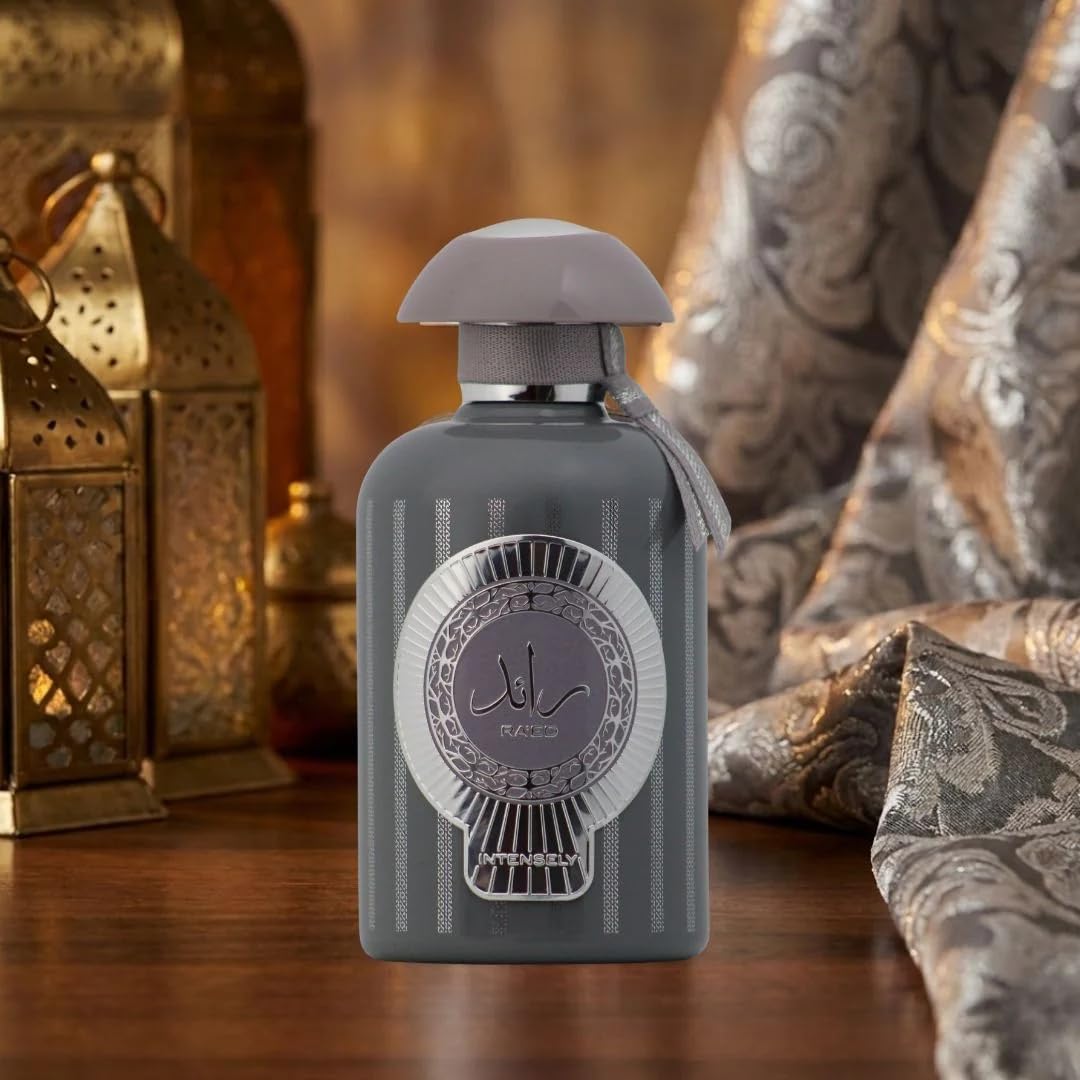 Lattafa Ra'ed Intensely Eau de Parfum Spray, Unisex Citrus Woody Amber Fragrance