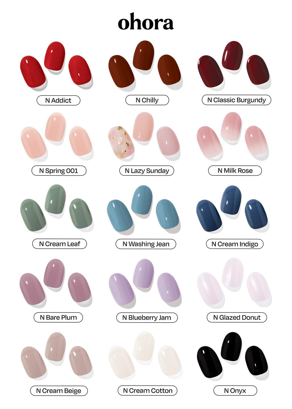 ohora Semi-Cured Gel Nail Wraps for At-Home Manicures