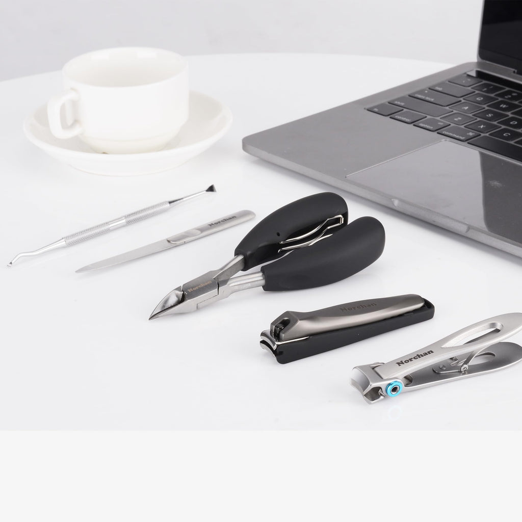 5-Piece 420J2 Stainless Steel Nail Clipper Set with Nail File