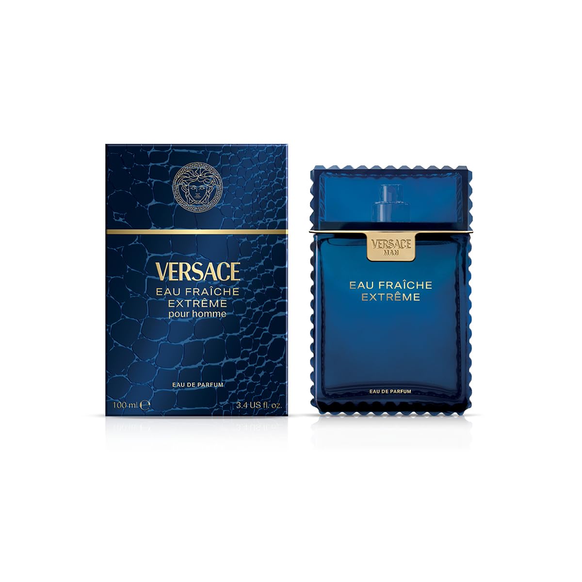 Versace Eau Fraiche Extreme Pour Homme Eau de Parfum Spray, 3.4 oz