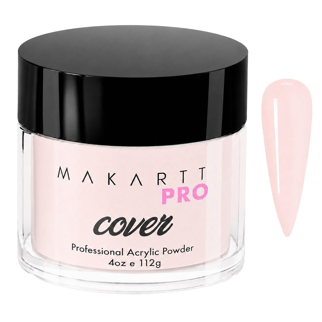 MakarttPro Acrylic Cover Powder for Nail Extensions, 4 oz