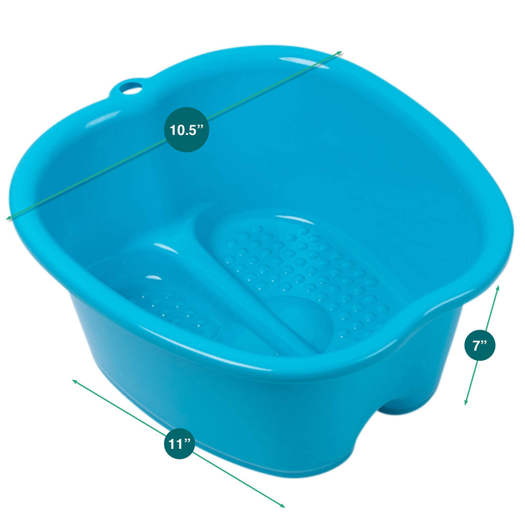 AllSett Health Extra-Large Foot Soaking Bath Basin with Massage Bottom
